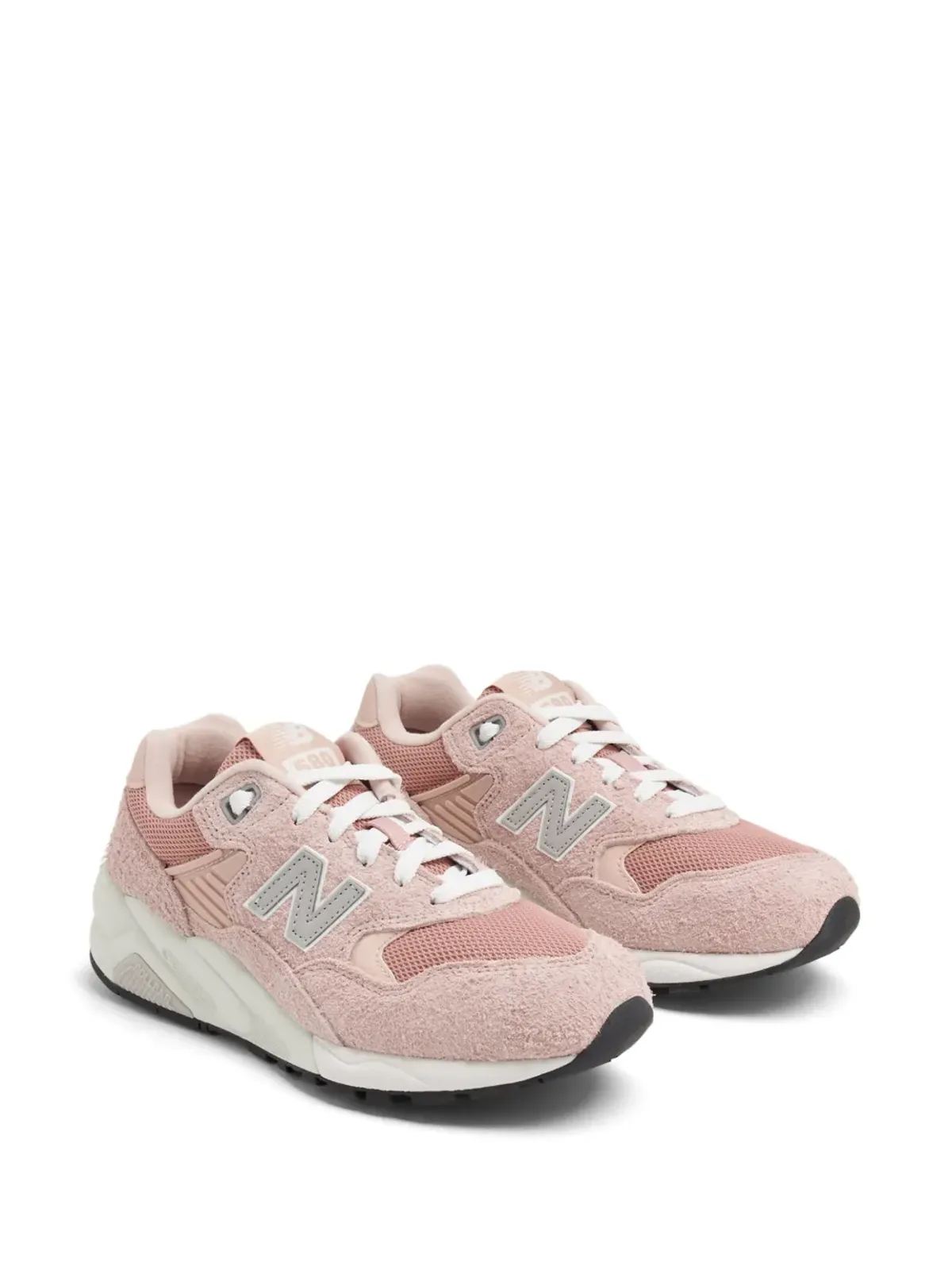 New Balance 580 ロゴパッチ・スエードスニーカー - ピンク - 画像5