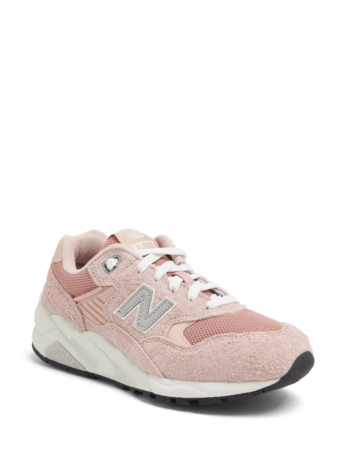 New Balance 580 ロゴパッチ・スエードスニーカー - ピンク - 画像2