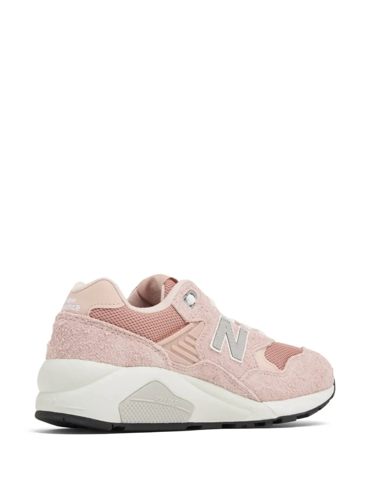 New Balance 580 ロゴパッチ・スエードスニーカー - ピンク - 画像4