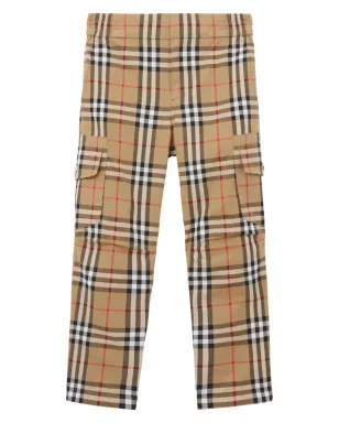 Burberry Kids ヴィンテージチェックストレートレッグパンツ - サムネイル1