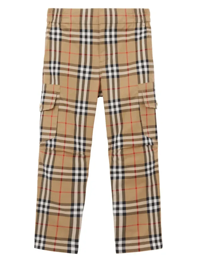 Burberry Kids Burberry Kids ヴィンテージチェックストレートレッグパンツの商品画像