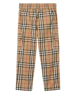 Burberry Kids ヴィンテージチェックストレートレッグパンツ - サムネイル2
