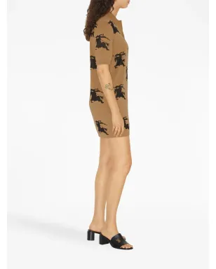 Burberry EKDプリント ジャカード シャツドレス - サムネイル3
