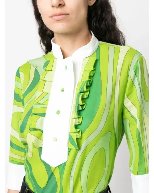 PUCCI マルモプリント プリーツコットンシャツ - サムネイル5