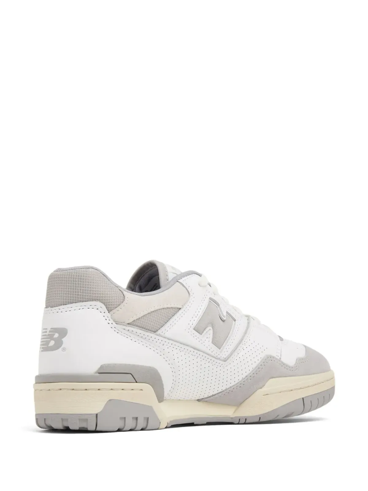 New Balance 550 ロゴエンボス レザー スニーカー - 画像4