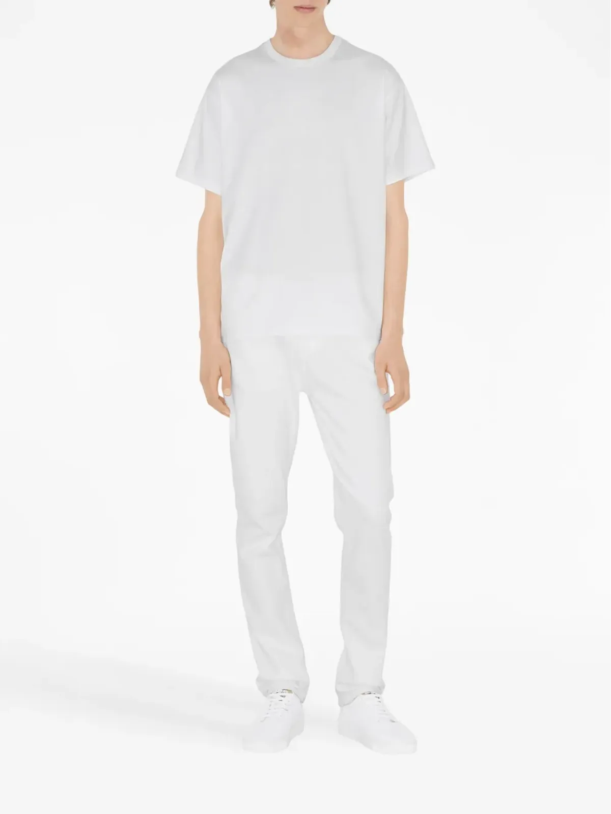 Burberry ジャカード ロゴエンボス コットン Tシャツ - 画像2