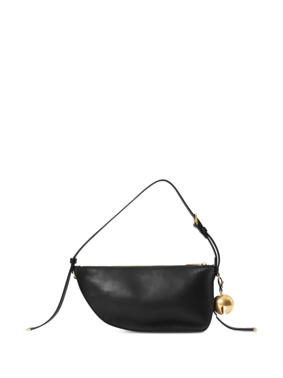 Burberry Shield レザーショルダーバッグ ブラック - 画像3