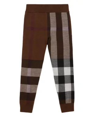 Burberry Kids チェック柄ウールパンツ - サムネイル1