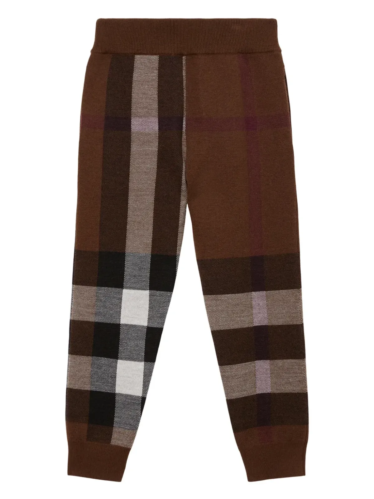 Burberry Kids チェック柄ウールパンツ - 画像2