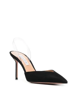 Aquazzura V Plexiスエードパンプス - サムネイル2