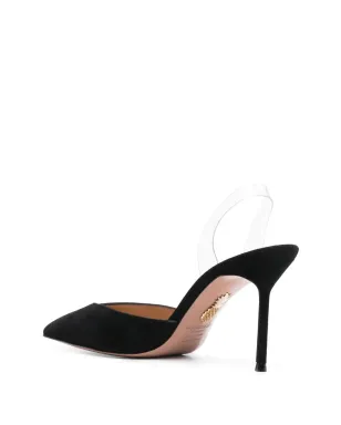 Aquazzura V Plexiスエードパンプス - サムネイル3