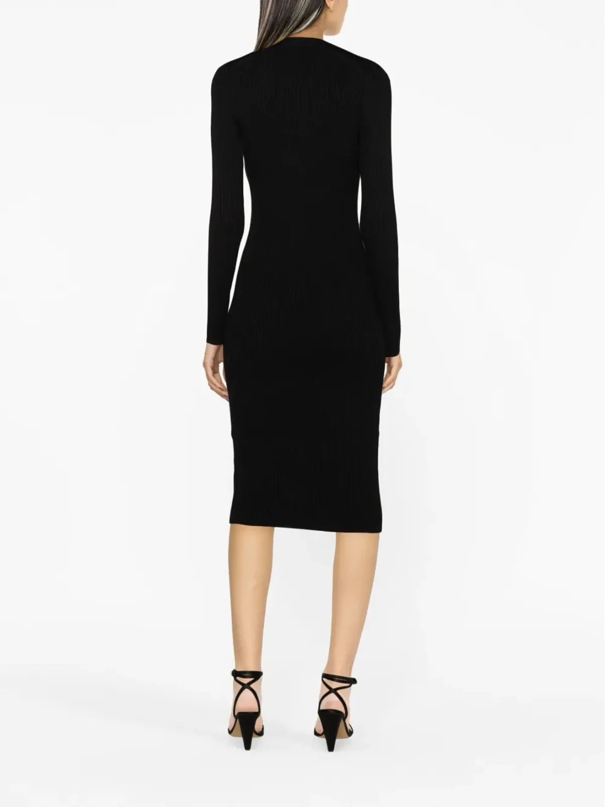 ISABEL MARANT Zael wool-blend midi dress - Black - 画像3