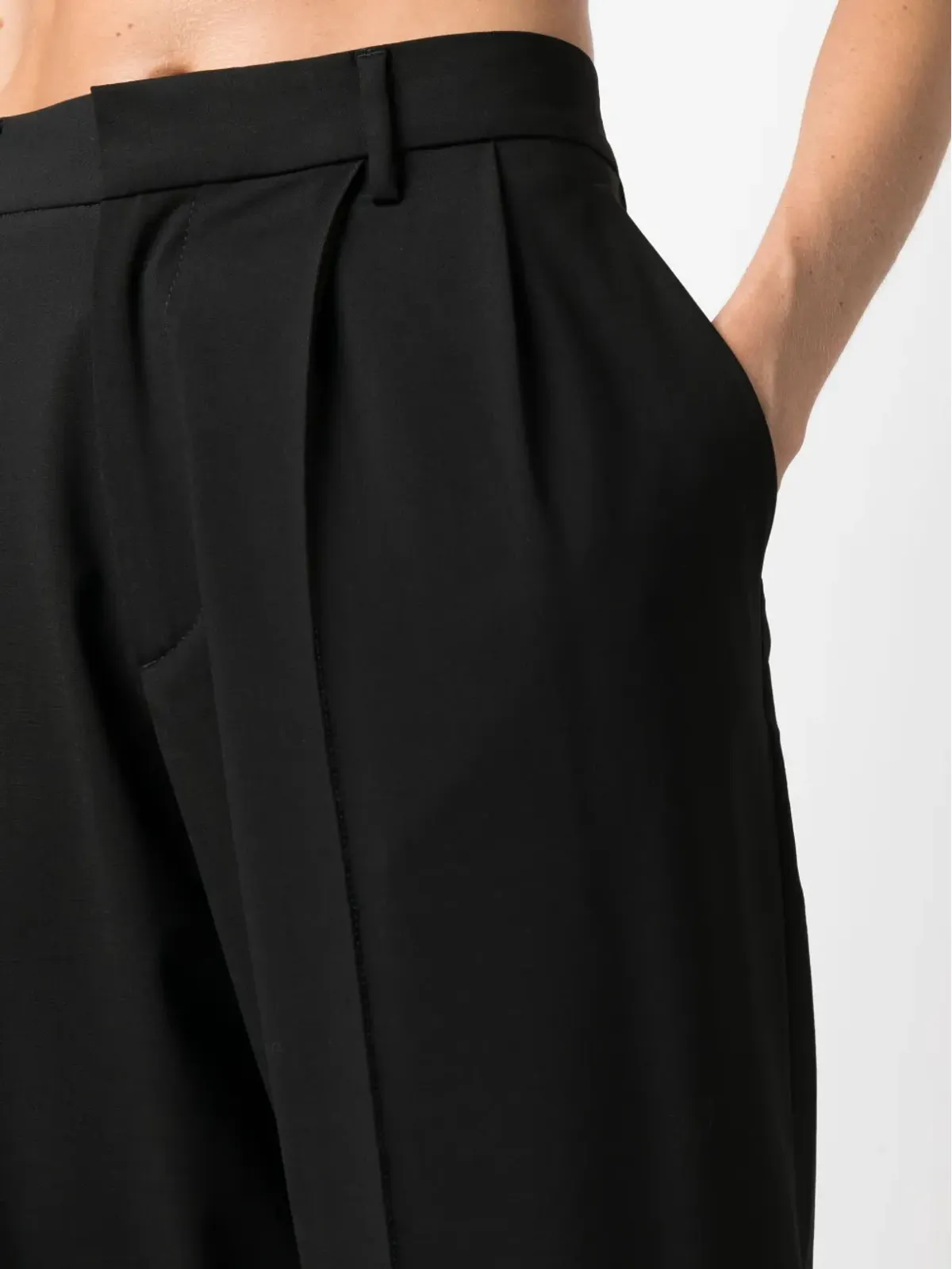 Giuseppe Di Morabito プリーツ入りウールパンツ - 画像5