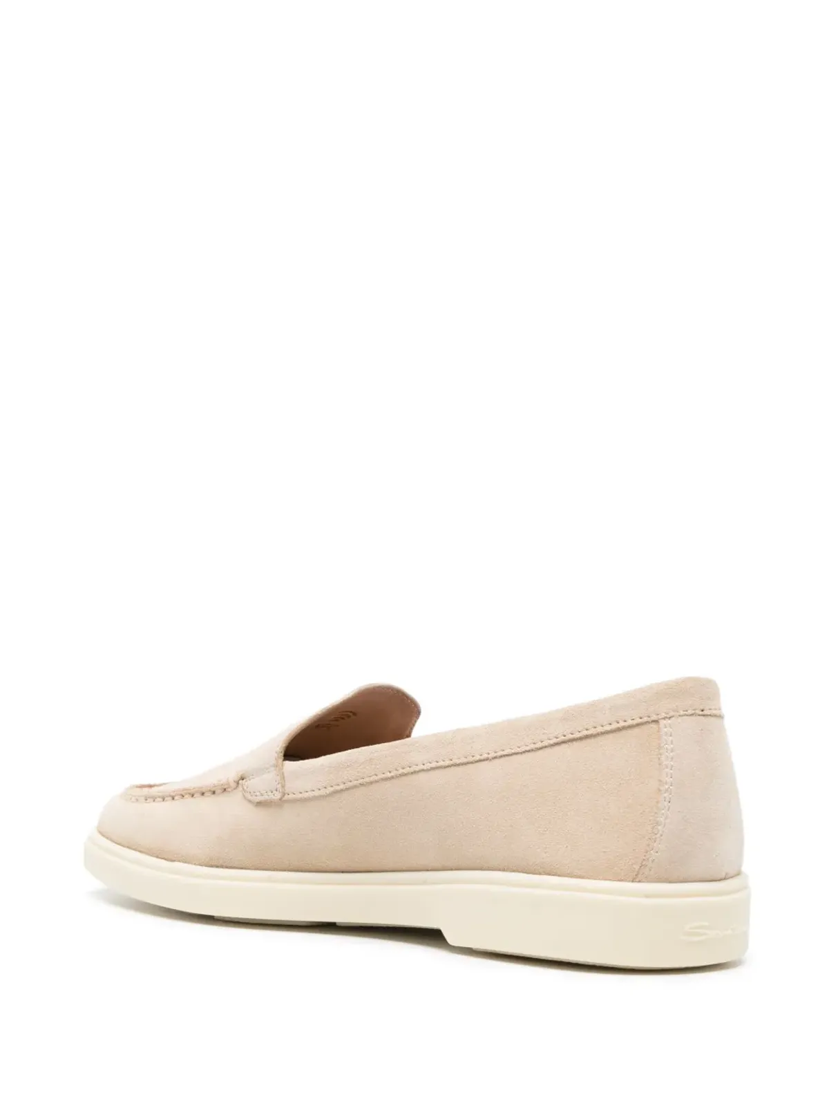 Santoni スエード ラウンドトゥ ローファー - 画像3