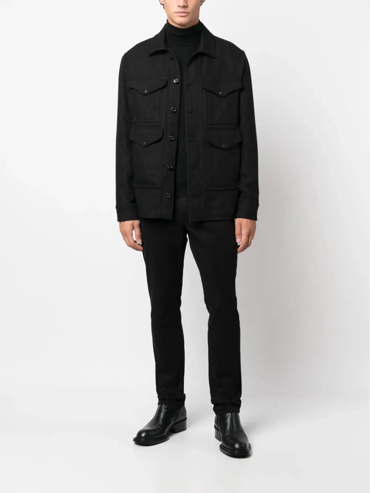 Ralph Lauren Purple Label ロールネック カシミヤ セーター - 画像2