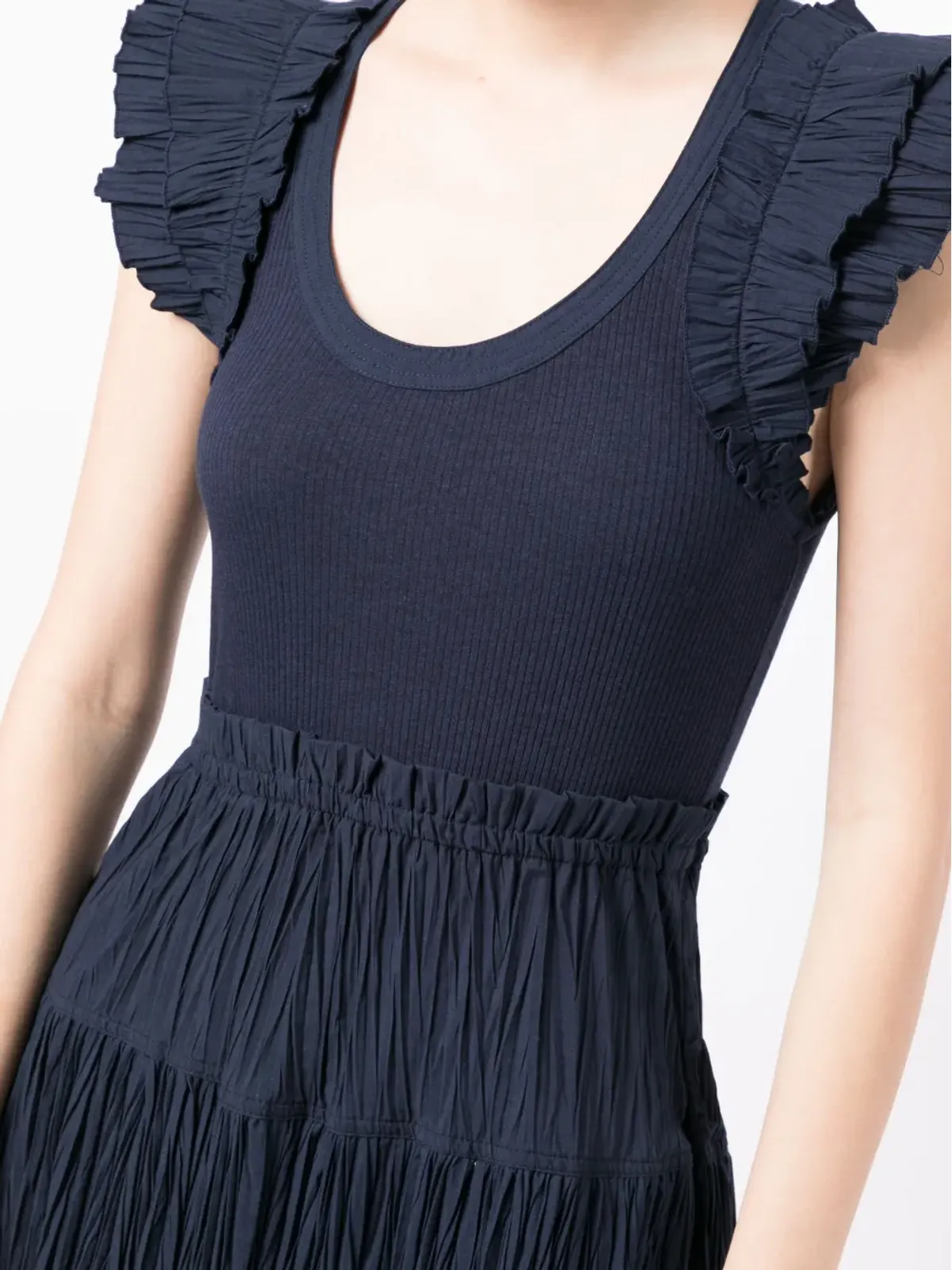 Ulla Johnson ヴァージニア プリーツ ミディドレス - 画像5