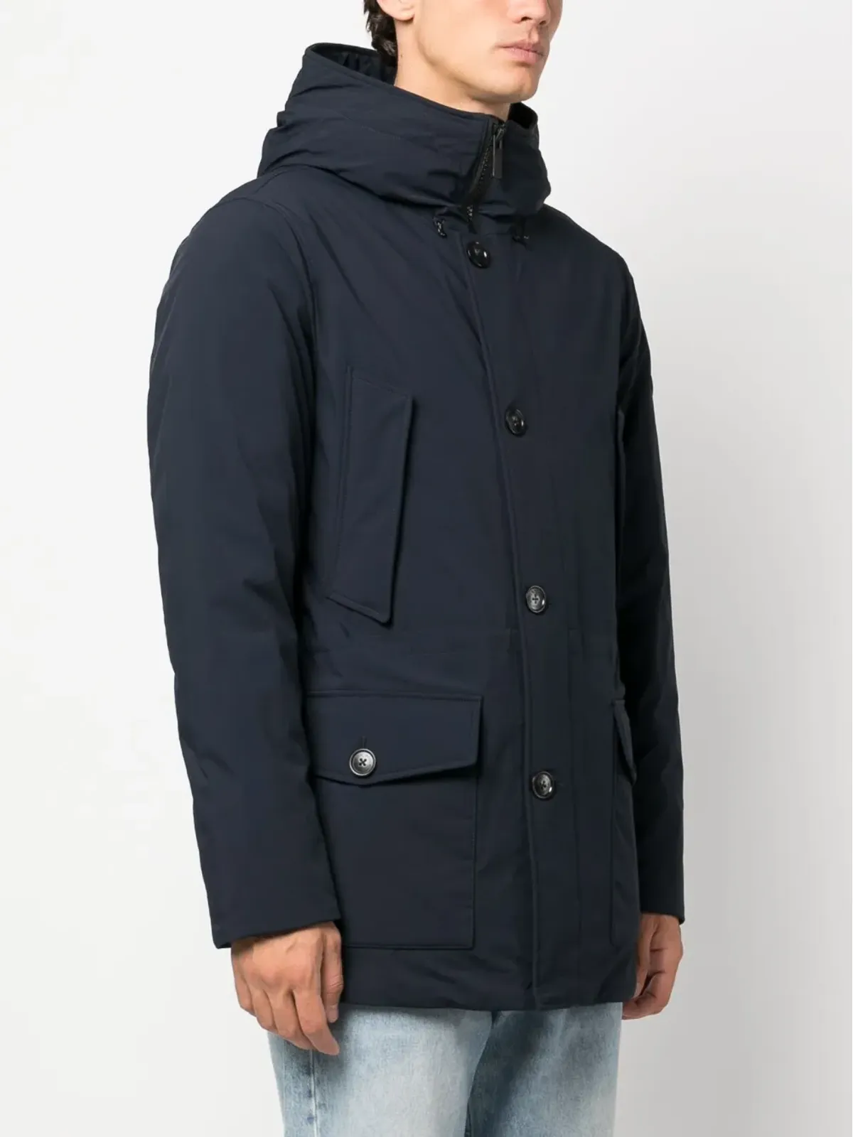 Woolrich アークティックダウンパーカ ブルー - 画像3