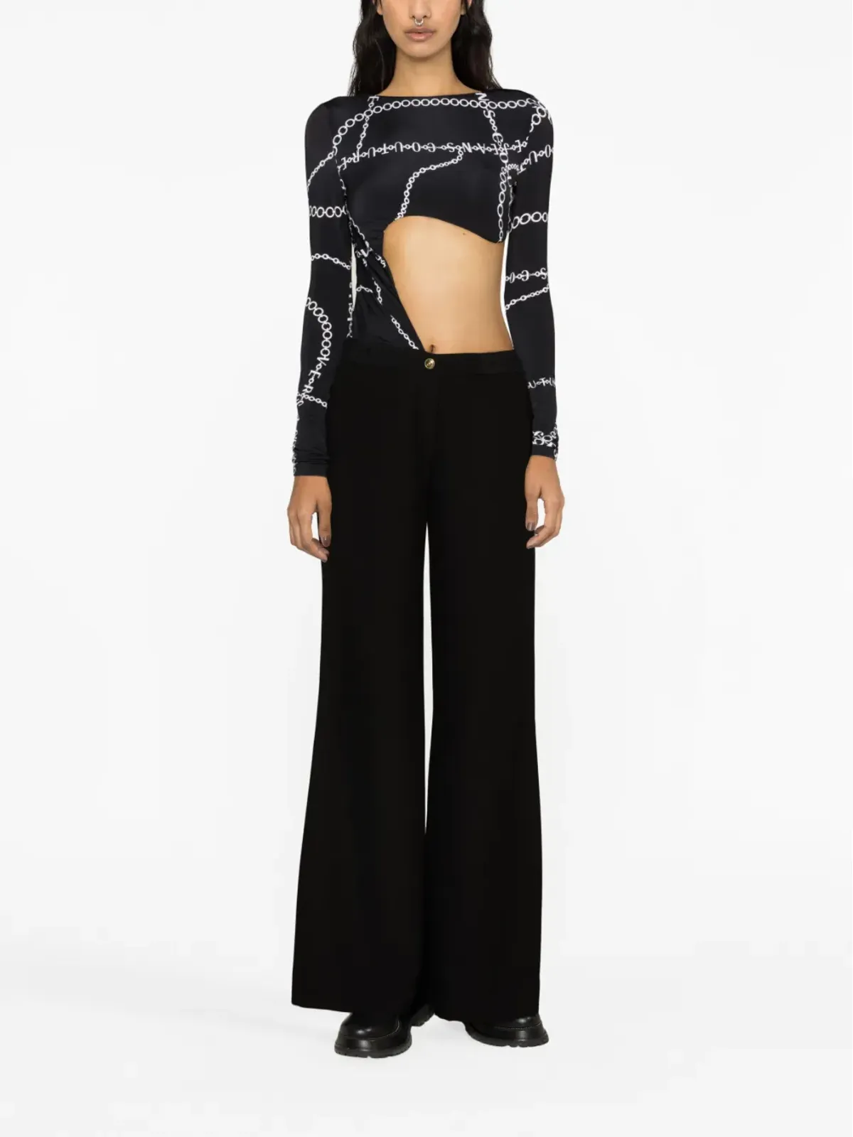Versace Jeans Couture ワイドレッグパンツ - 画像2