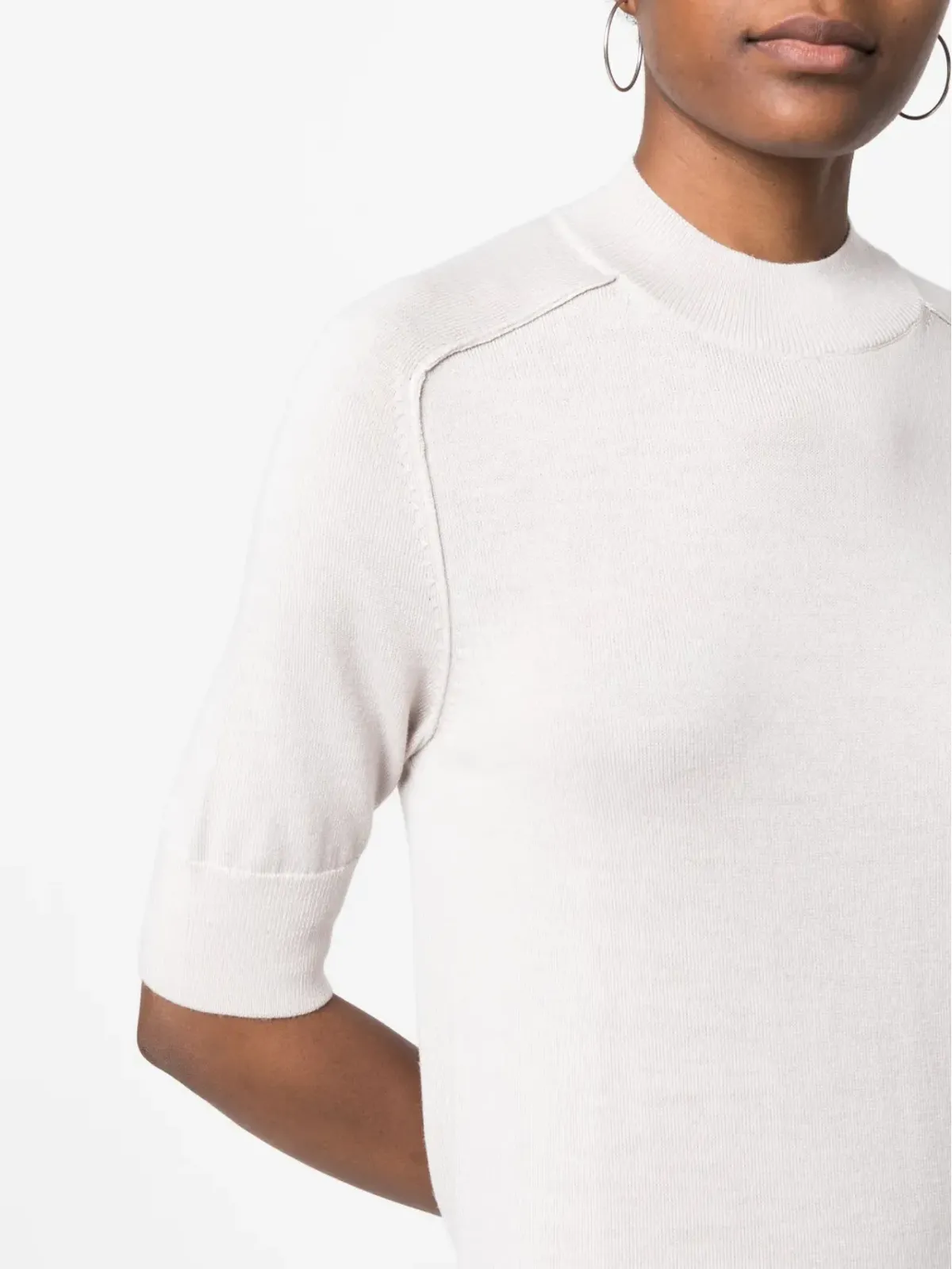 Calvin Klein リブ編みウール ミディドレス - 画像5