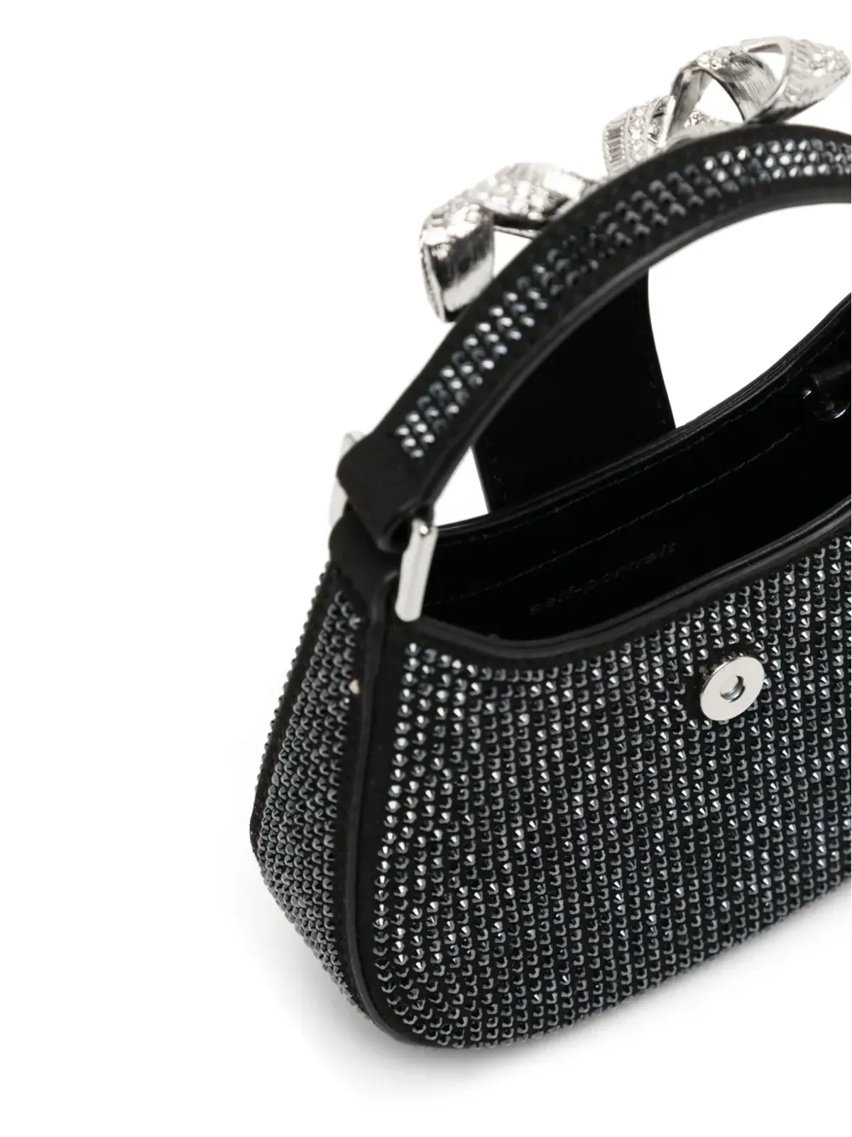 Self-Portrait ミニ クレセント ボウ トートバッグ（ブラック） - 画像5