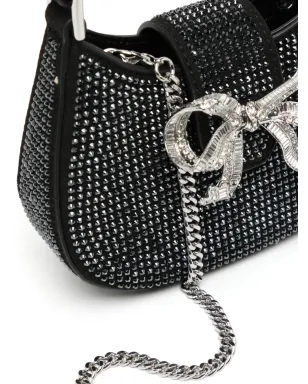 Self-Portrait ミニ クレセント ボウ トートバッグ（ブラック） - サムネイル4