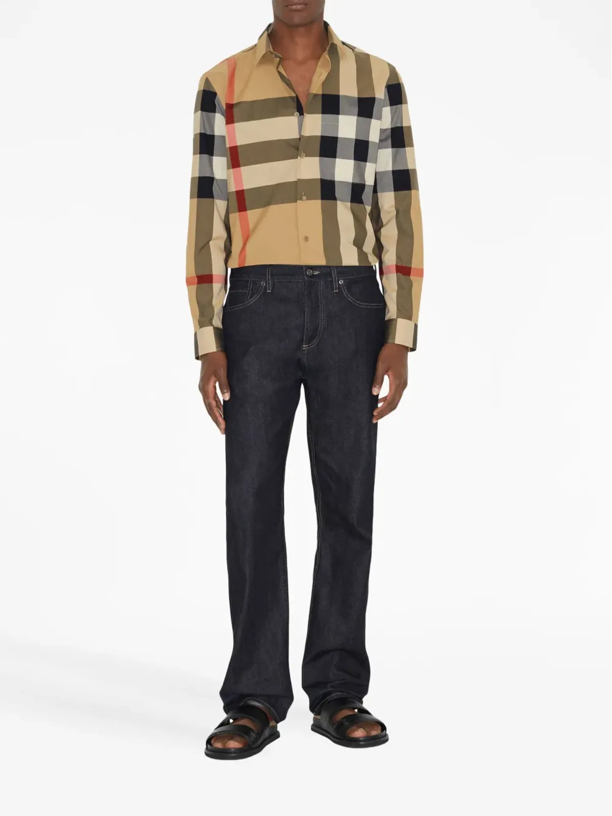 Burberry チェック柄コットンシャツ - 画像2