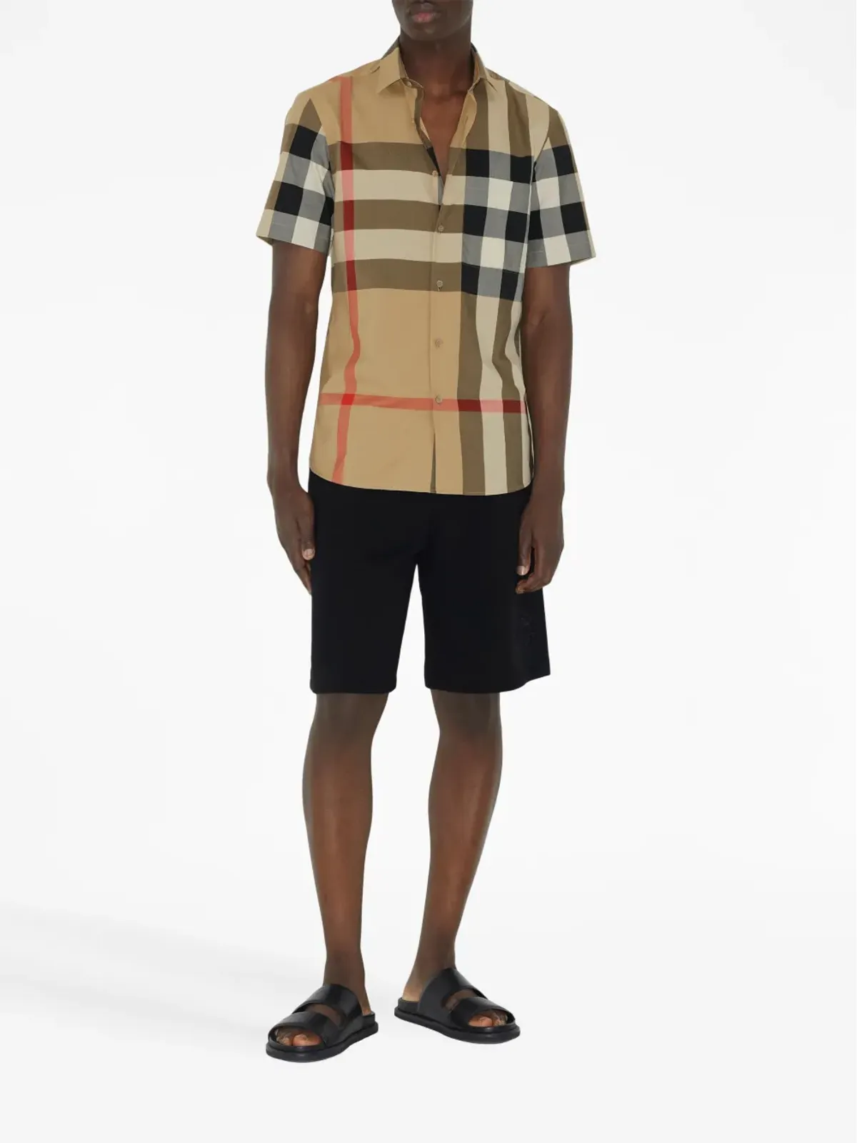 Burberry チェック柄ショートスリーブシャツ - 画像2