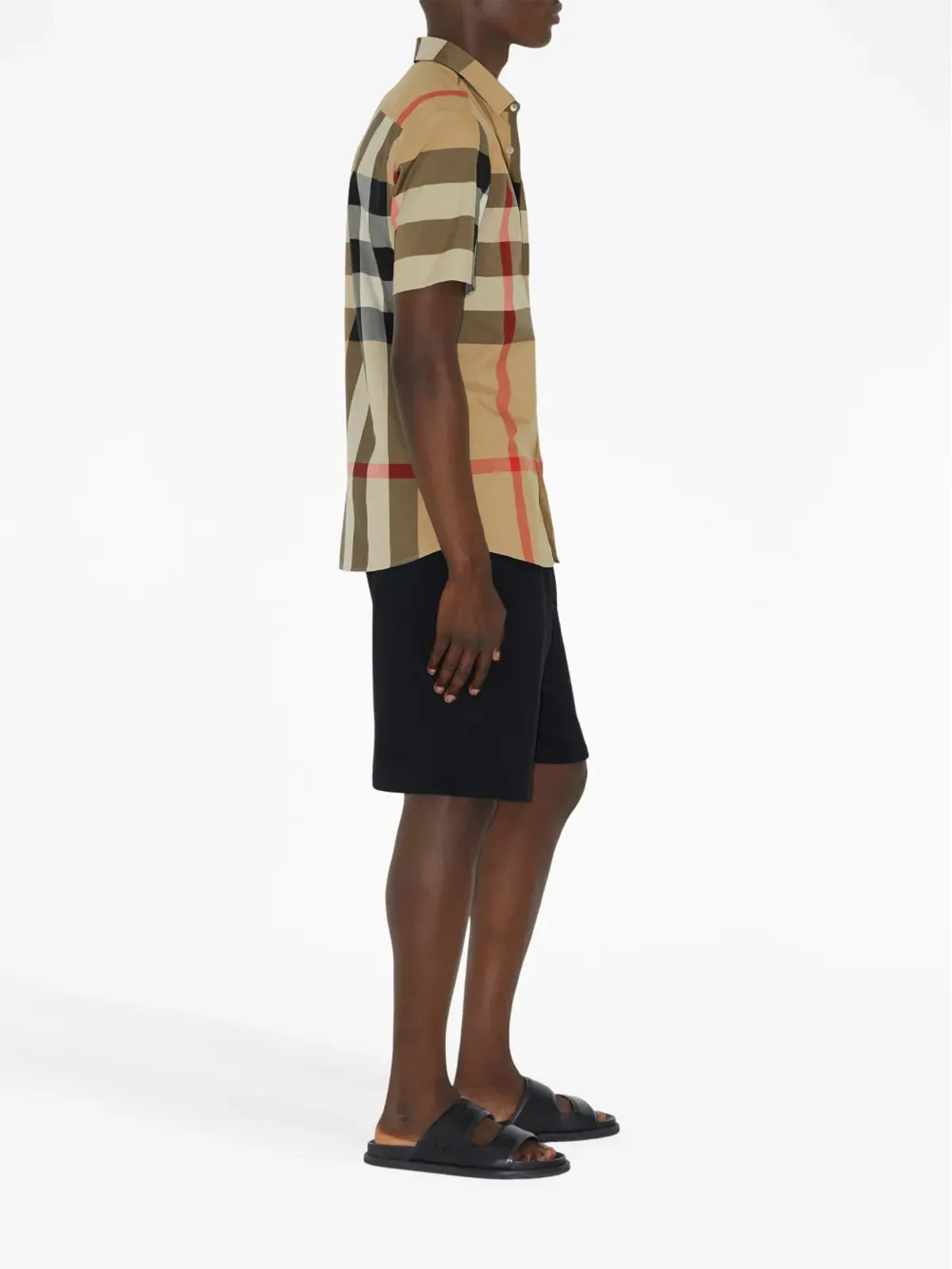 Burberry チェック柄ショートスリーブシャツ - 画像3
