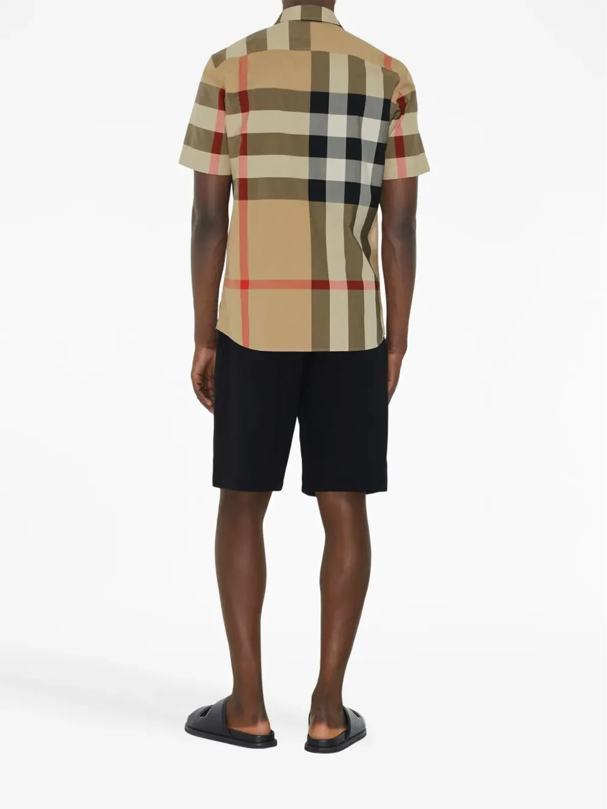 Burberry チェック柄ショートスリーブシャツ - 画像4