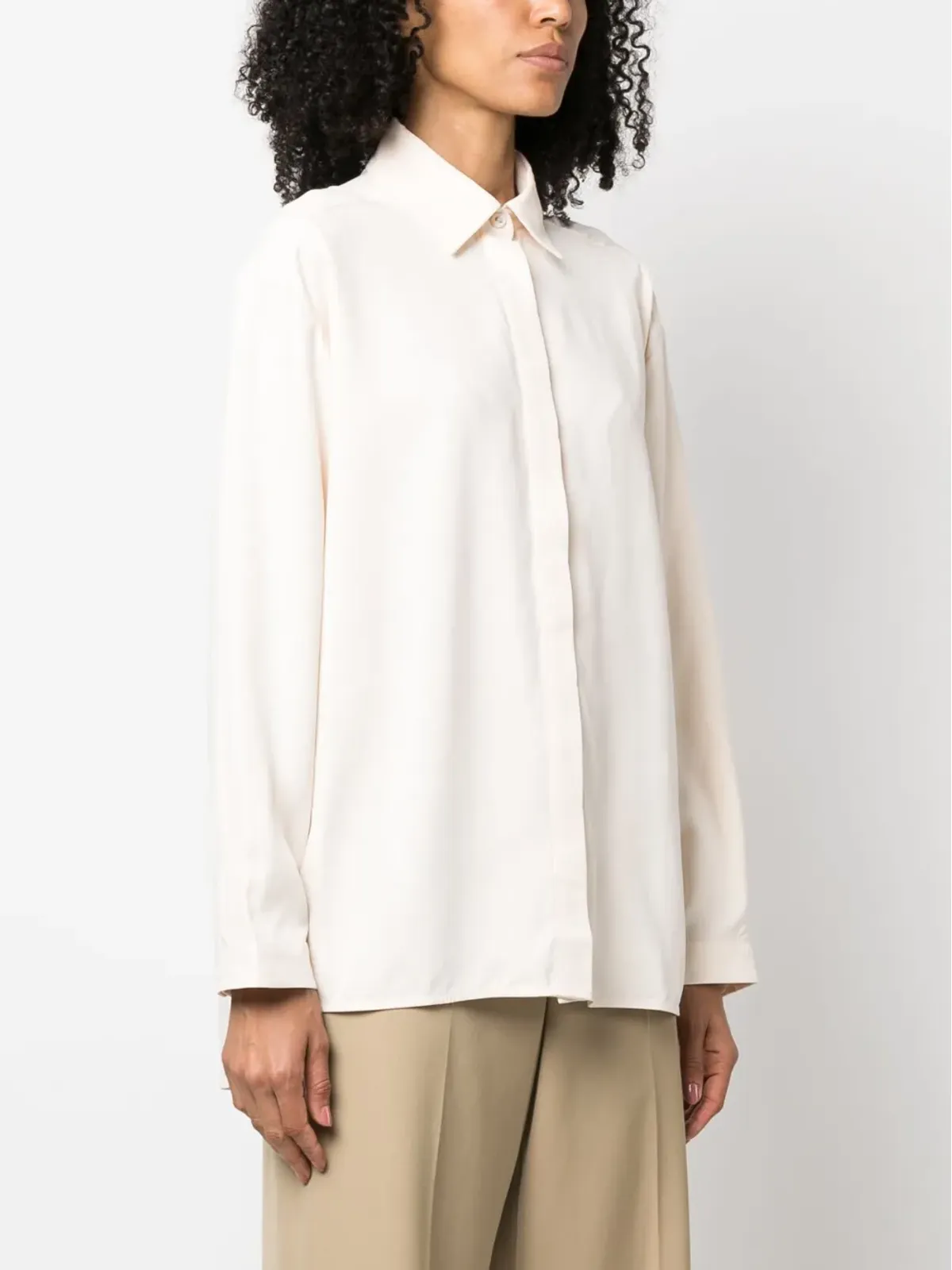 A.P.C. ボタンアップ・シルクシャツ - 画像3