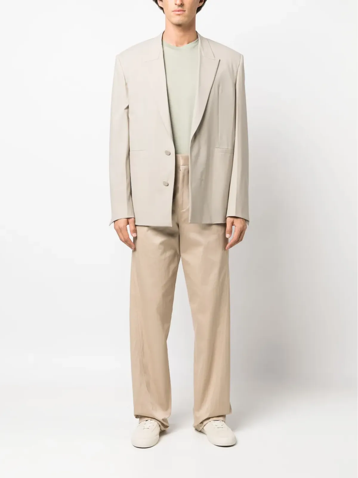 Lanvin ツイストコットン チノパンツ - 画像2