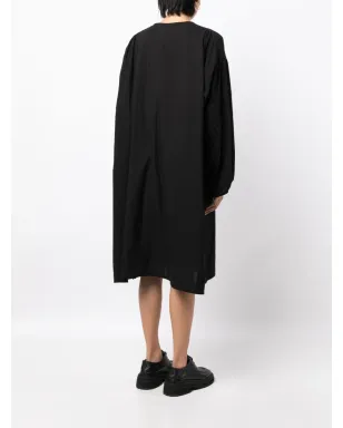 Y's コットン チュニック ミディドレス - Black - サムネイル4