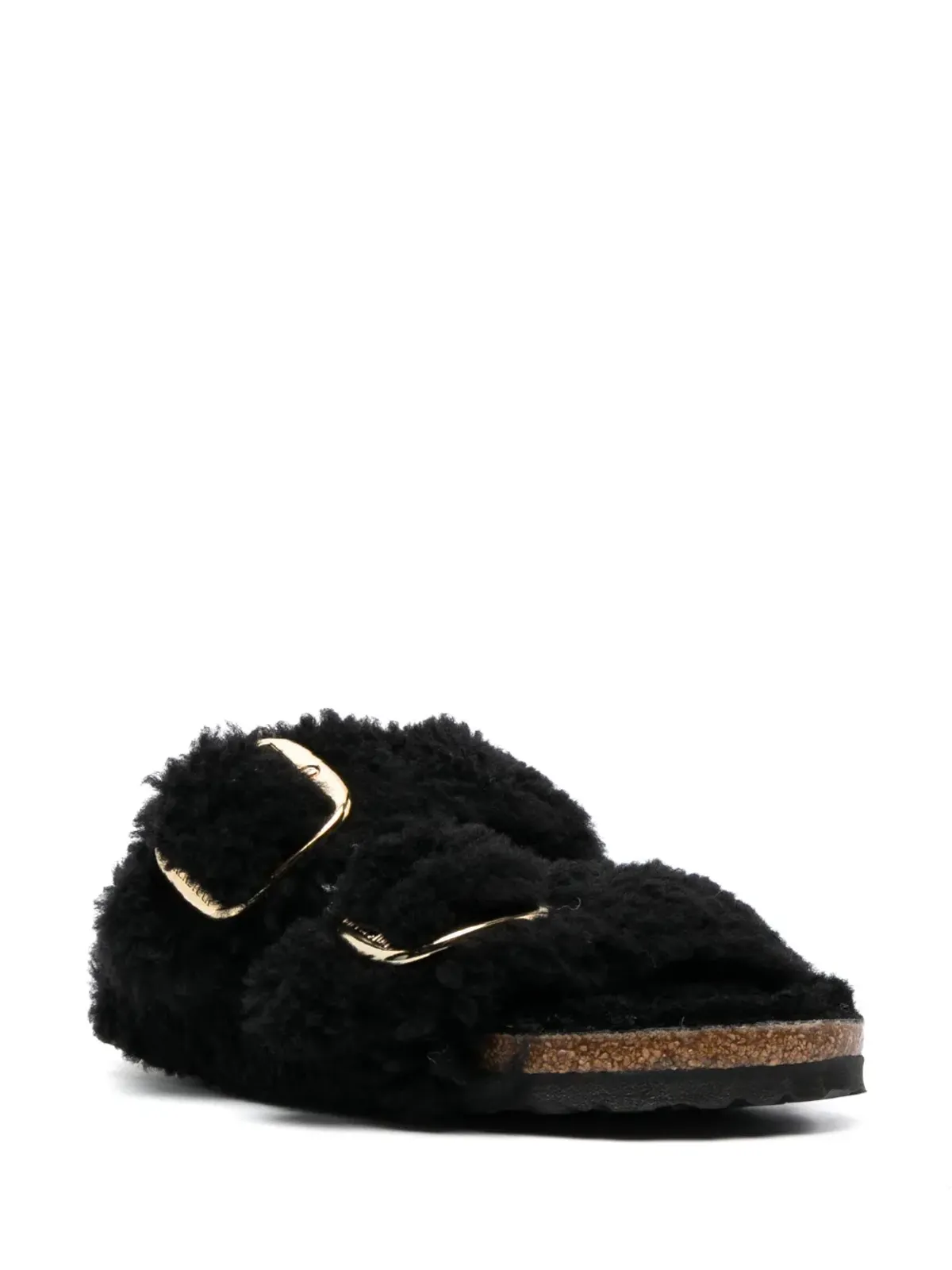Birkenstock アリゾナ・ビッグバックル・シアリング・スライド - Black - 画像2