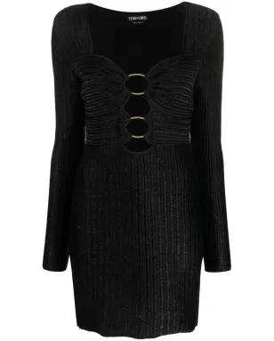 TOM FORD メタリックハートネックミニドレス - サムネイル1