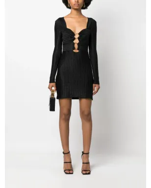 TOM FORD メタリックハートネックミニドレス - サムネイル2