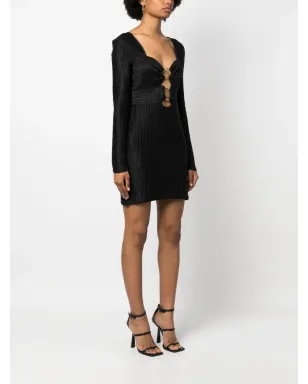 TOM FORD メタリックハートネックミニドレス - サムネイル3