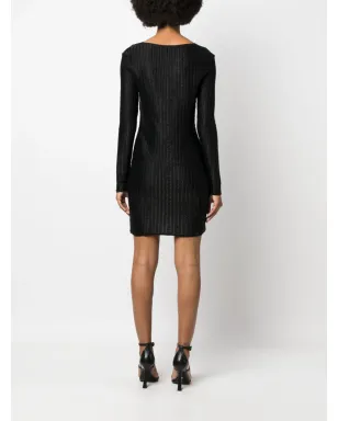 TOM FORD メタリックハートネックミニドレス - サムネイル4