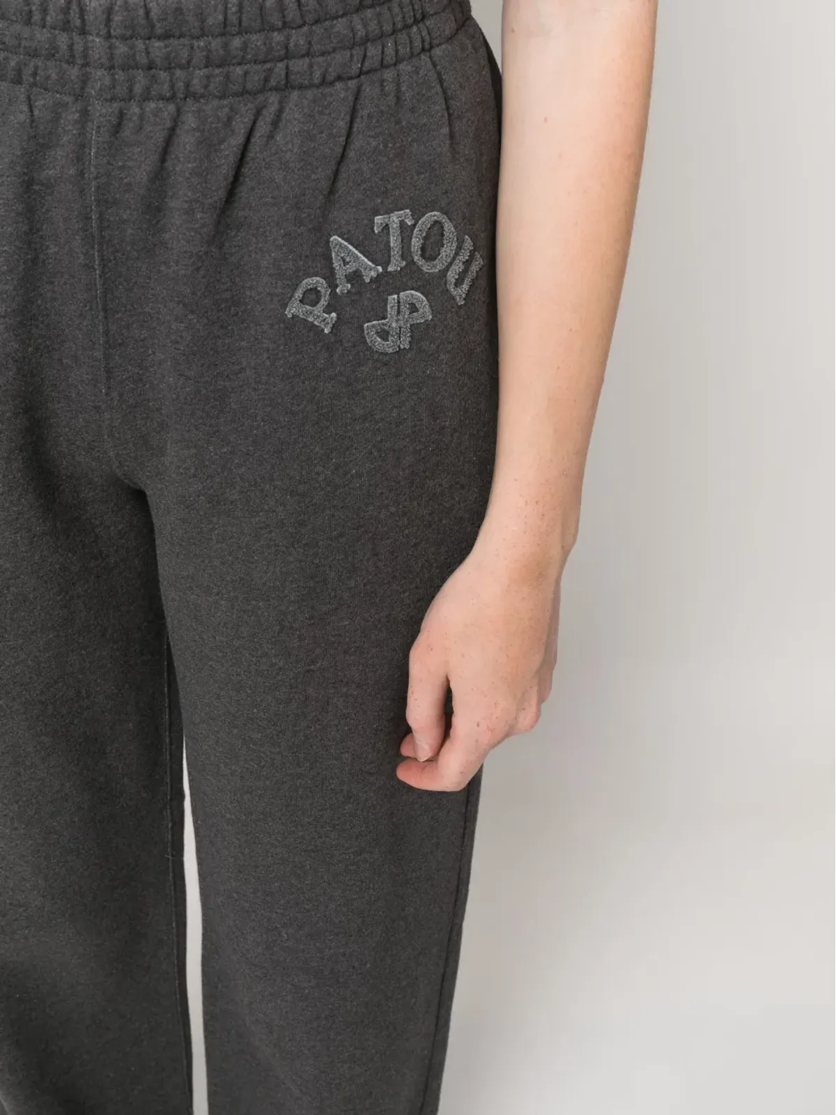 Patou ロゴアップリケ コットン トラックパンツ - グレー - 画像5