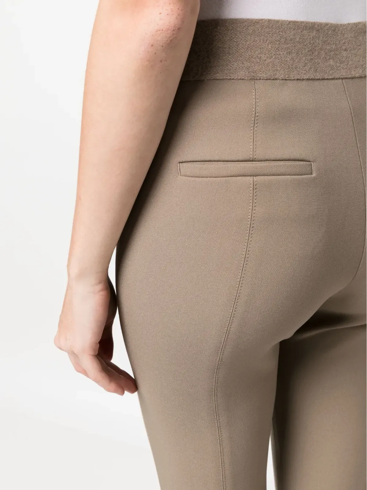 Peserico クロップド・スリムフィット・パンツ - 画像5