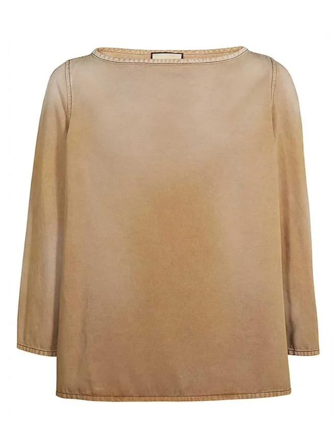 Gucci Gucci ロゴ刺繍デニムトップスの商品画像