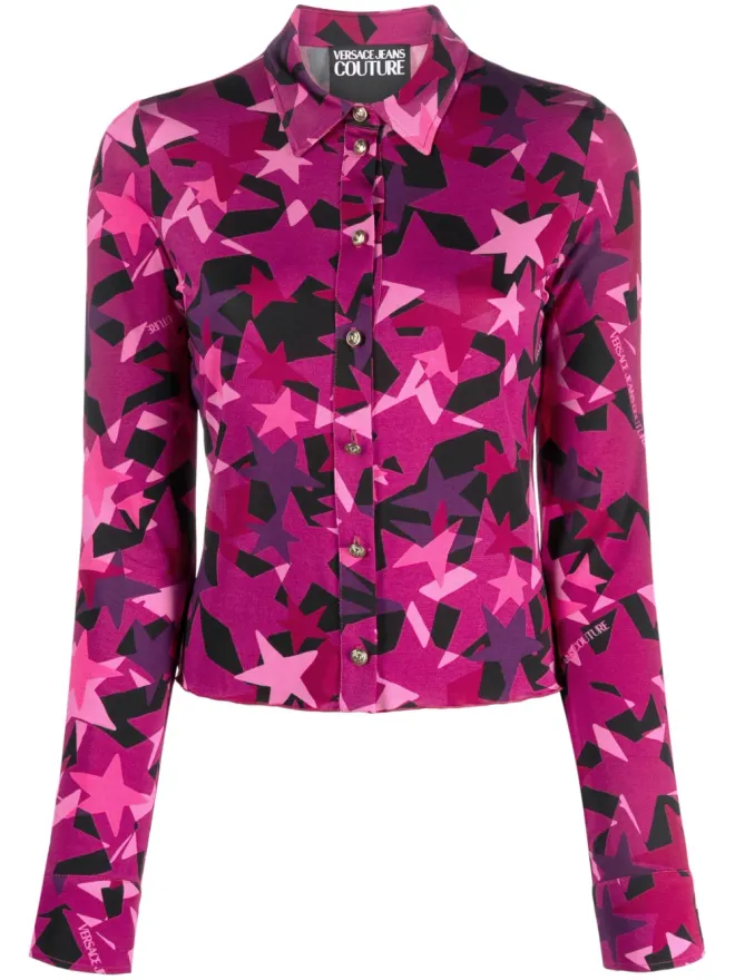 Versace Jeans Couture Versace Jeans Couture 星柄ストレッチシャツの商品画像