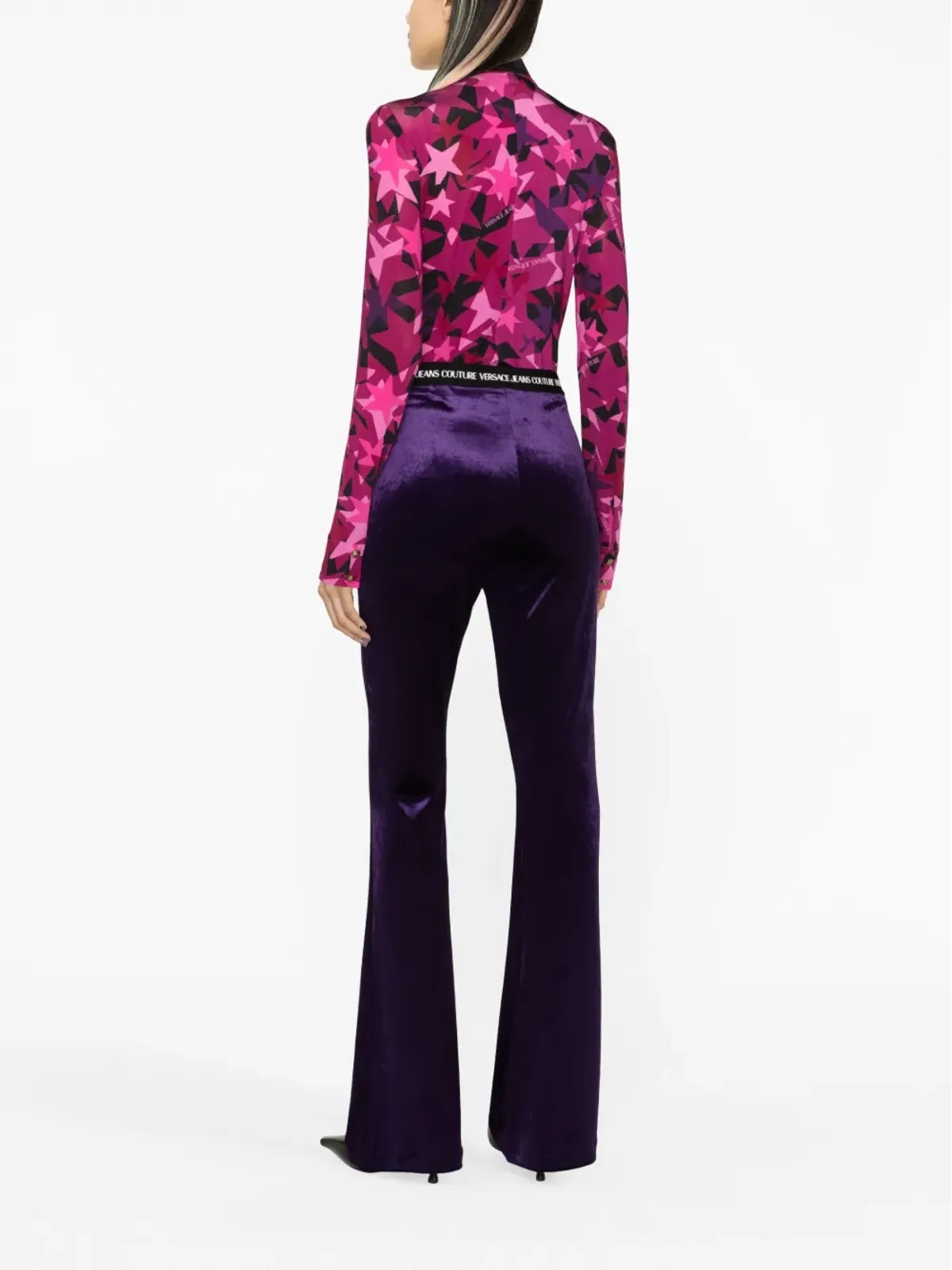 Versace Jeans Couture 星柄ストレッチシャツ - 画像4