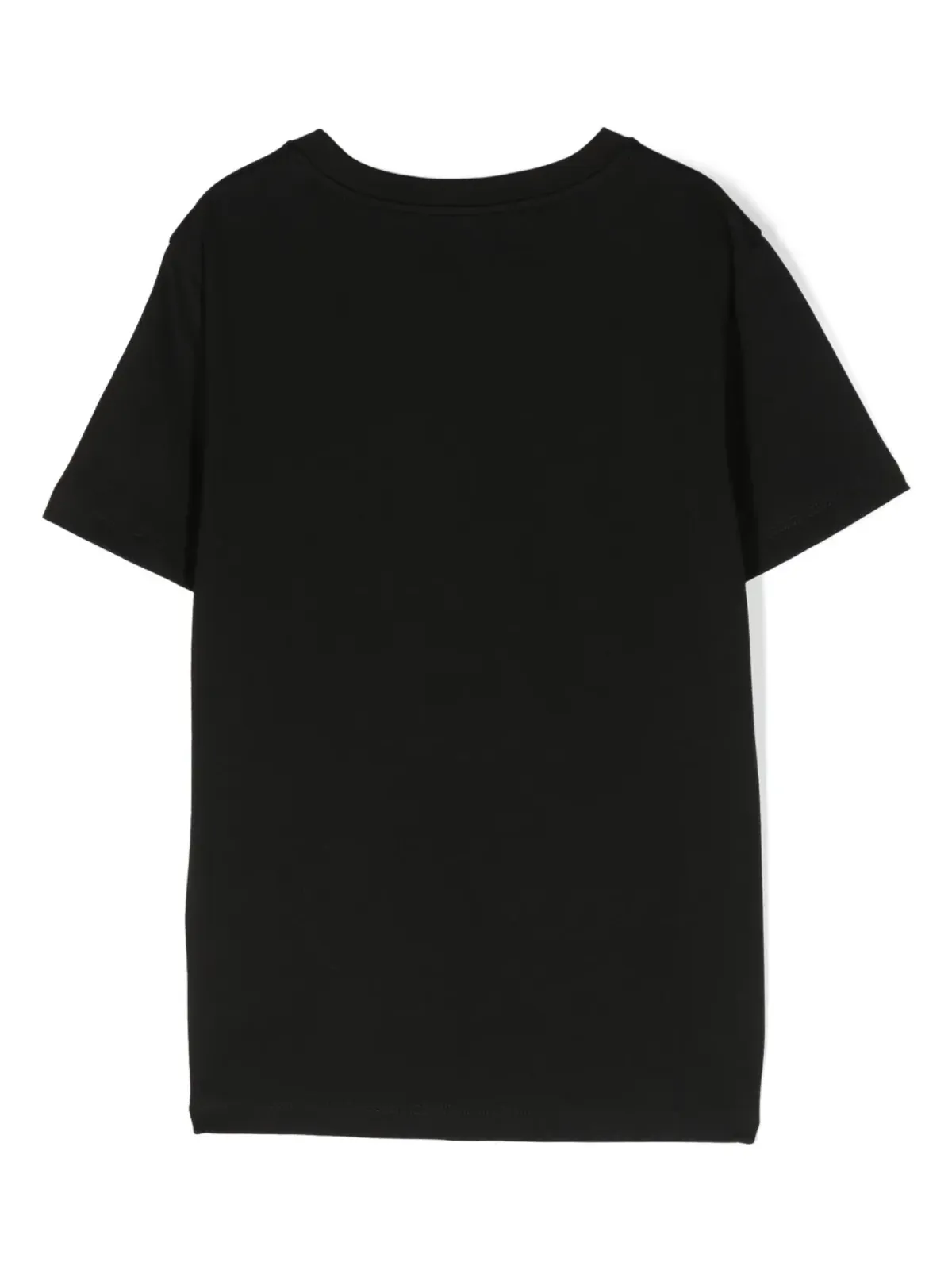 Balmain Kids スタッド付きロゴ コットンTシャツ ブラック - 画像2