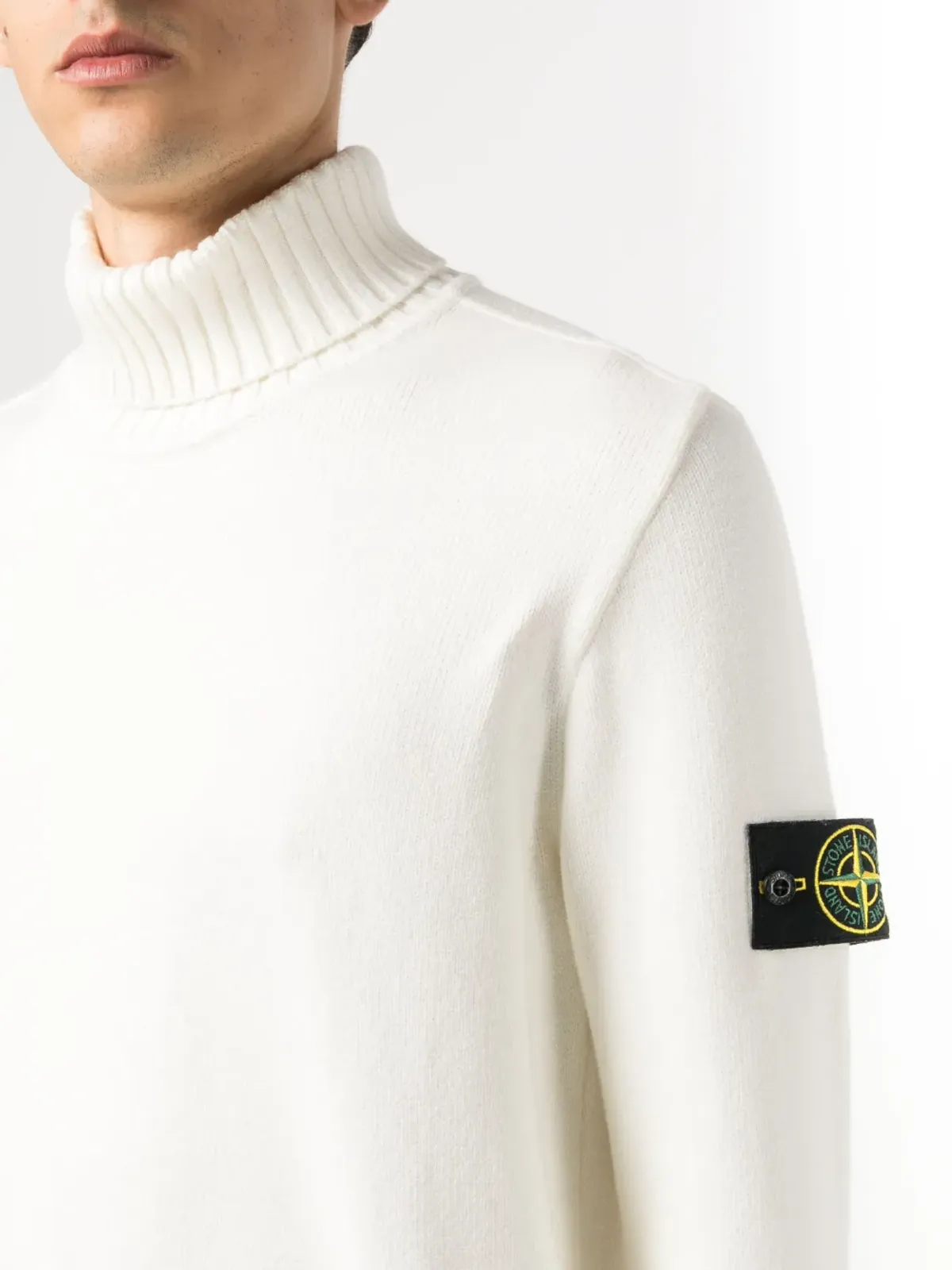 Stone Island Compassモチーフ ロールネックニット - 画像5