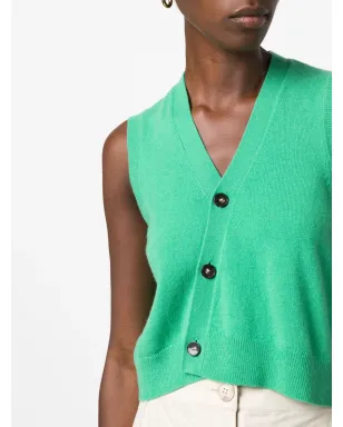 The Garment アシンメトリックVネックニットベスト - サムネイル5
