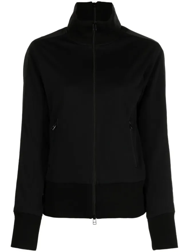 YOHJI YAMAMOTO Yohji Yamamoto ストライプディテール ジップアップ スウェットシャツの商品画像