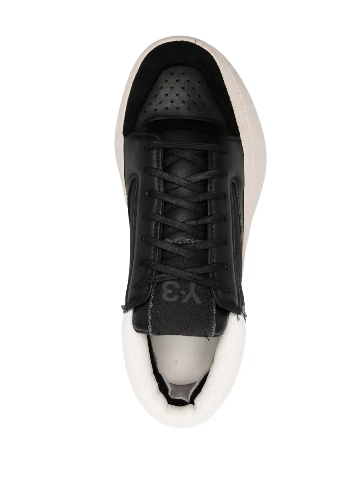Y-3 センテニアル ロー レザー スニーカー - 画像4
