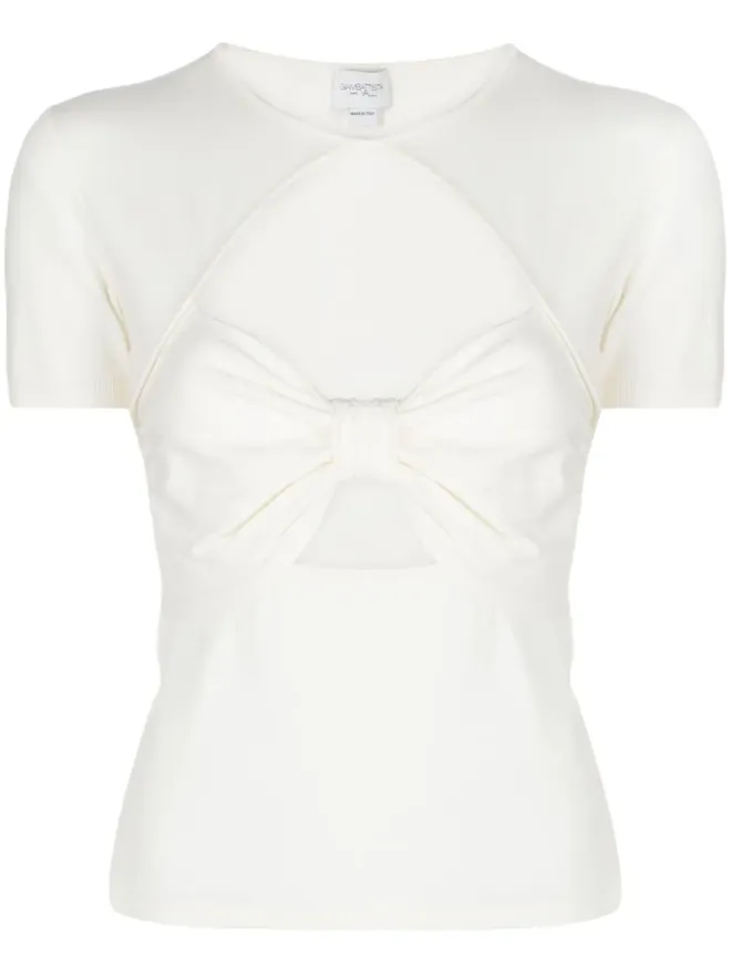 Giambattista Valli Giambattista Valli カットアウトディテールの半袖トップの商品画像