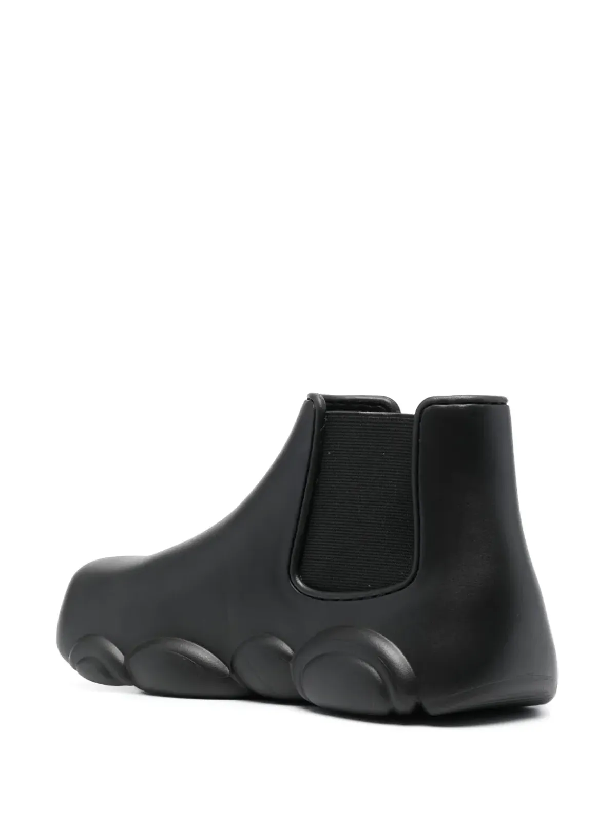 Moschino Gummy logo-embossed ankle boots - Black - 画像3