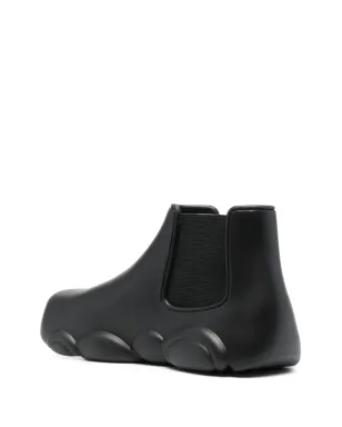 Moschino Gummy logo-embossed ankle boots - Black - サムネイル3